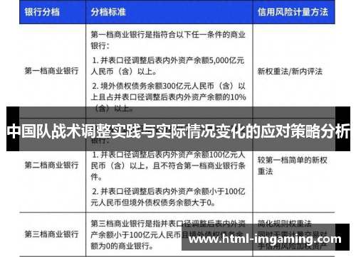 中国队战术调整实践与实际情况变化的应对策略分析